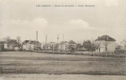 CPA FRANCE 38 " Les Abrets, Route de Grenoble, Usine Bourgeat"