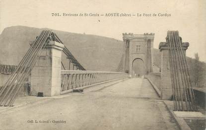 CPA FRANCE 38 " Aoste, Le Pont de Cordon"