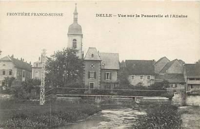 CPA FRANCE 90 "Delle, vue sur la Passerelle et l'Allaine"