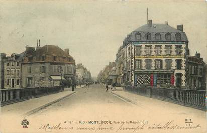 / CPA FRANCE 03 "Montluçon, rue de la république"