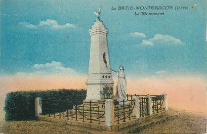CPA FRANCE 38 " La Batie Montgascon, Le monument aux morts"