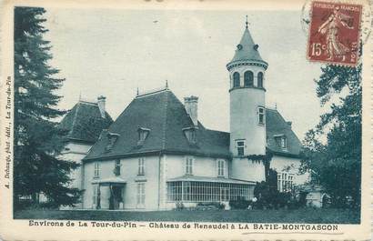 CPA FRANCE 38 " La Batie Montgascon, Le Château de Renaudel"