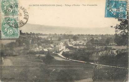 CPA FRANCE 38 " La Batie Montgascon, Village d'Evrieu, Vue d'ensemble"