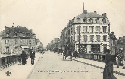 / CPA FRANCE 03 "Montluçon, rue de la boucherie"