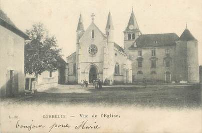 CPA FRANCE 38 " Corbelin, Vue de l'église"