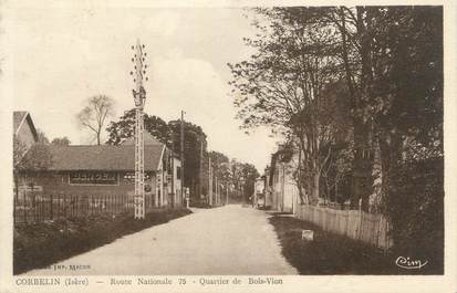 CPA FRANCE 38 " Corbelin, Route Nationale 75 Quartier du Bois Vion"