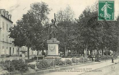 / CPA FRANCE 03 "Cusset, statue de la République"