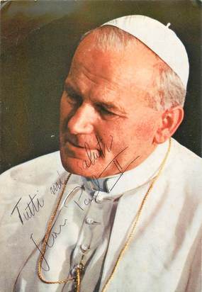 CPSM RELIGION / PAPE JEAN PAUL II / AUTOGRAPHE