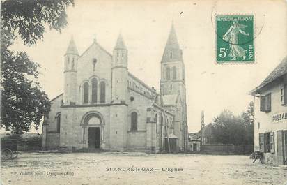 CPA FRANCE 38 " St André le Gaz, L'église"