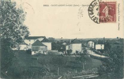 CPA FRANCE 38 " St André le Gaz, Quartier de la Gare"