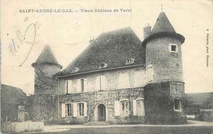 CPA FRANCE 38 " St André le Gaz, Vieux Château de Verel"