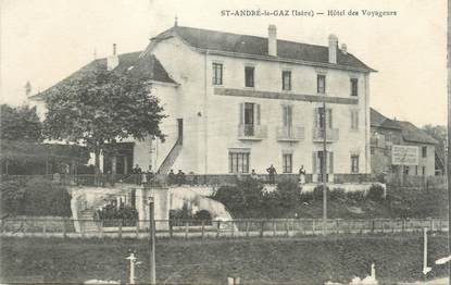 CPA FRANCE 38 " St André le Gaz, L'Hôtel des Voyageurs"