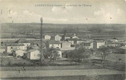 CPA FRANCE 38 " Janneyrias, Le Quartier de l'Etang"