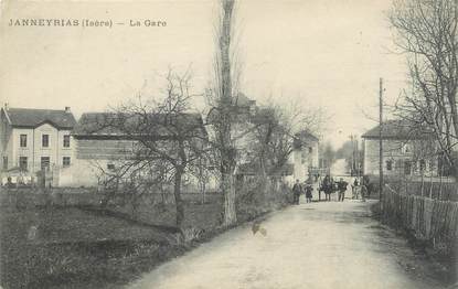 CPA FRANCE 38 " Janneyrias, La gare"