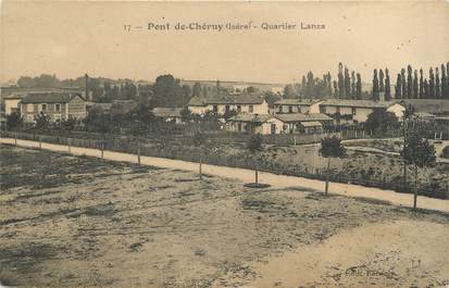 CPA FRANCE 38 " Pont de Chéruy, Quartier Lanza"
