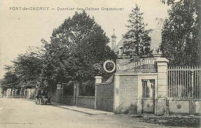 CPA FRANCE 38 " Pont de Chéruy, Quartier des Usines Grammont"