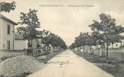 CPA FRANCE 38 " Pont de Chéruy, Boulevard de Vernas"