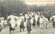 38 Isere CPA FRANCE 38 " Le Camp de Chambaran, Le transport des Paillasses"