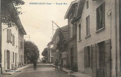 CPA FRANCE 38 " Marcilloles, Grande rue "