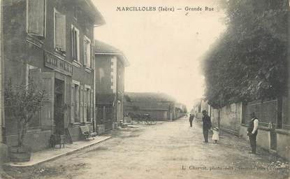 CPA FRANCE 38 " Marcilloles, Grande Rue"