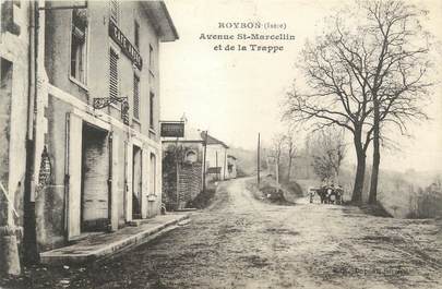 CPA FRANCE 38 " Roybon, Avenue St Marcellin et de la Trappe"