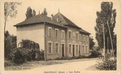 CPA FRANCE 38 " Chatenay, Les écoles"