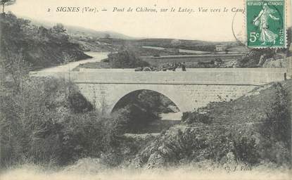 CPA FRANCE 83 " Signes, Pont de Chibron sur le Latay"