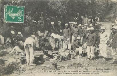 CPA FRANCE 83 " Signes, Tir de combat de l'Infanterie Coloniale à Chibron, Les petits Marsouins"