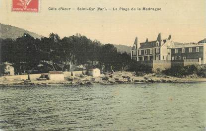 CPA FRANCE 83 " St Cyr sur Mer, La Plage de la Madrague"