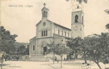 CPA FRANCE 83 " St Cyr sur Mer, L'église"