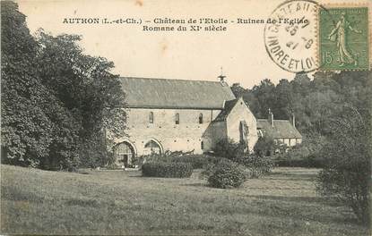 / CPA FRANCE 41 "Authon, château de l'étoile, ruines de l'église Romane"