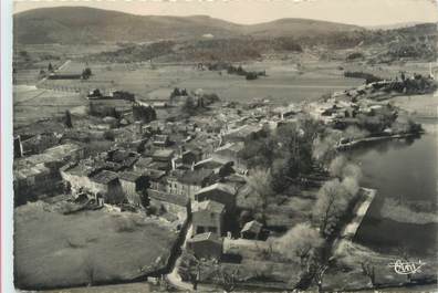 CPSM FRANCE 83 " Besse sur Issole, Vue générale aérienne et le lac"