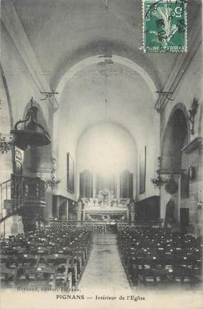 CPA FRANCE 83 " Pignans, Intérieur de l'église"