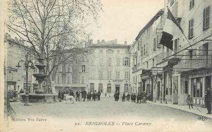 CPA FRANCE 83 " Brignoles, Place Caramy"