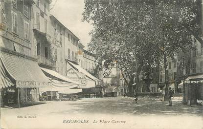 CPA FRANCE 83 " Brignoles, La Place Caramy"