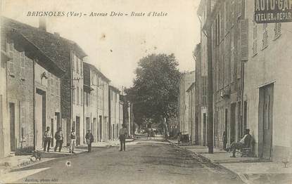 CPA FRANCE 83 " Brignoles, Route d'Italie"