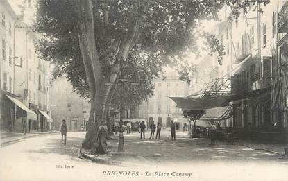 CPA FRANCE 83 " Brignoles, La Place Caramy"