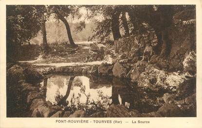 CPA FRANCE 83 "Font Rouvière - Tourves, La source"