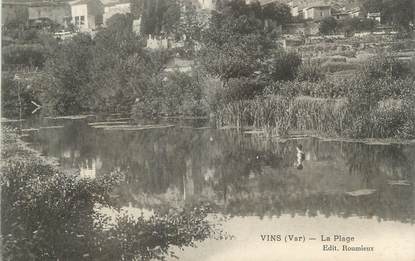 CPA FRANCE 83 "Vins, La plage"