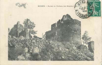 CPA FRANCE 83 " Bormes, Ruines du Château des Seigneurs de Fotz"