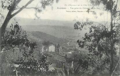 CPA FRANCE 83 " Bormes, Vue prise du château sur la Mer"