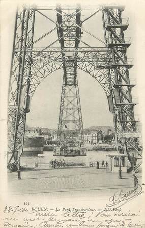 / CPA FRANCE 76 "Rouen, le pont transbordeur"