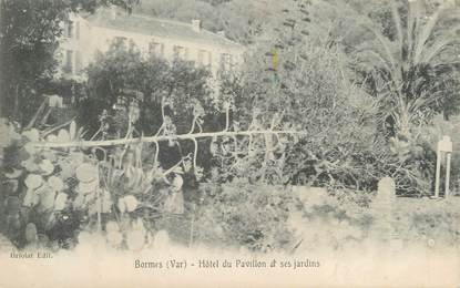 CPA FRANCE 83 " Bormes, Hôtel du Pavillon et ses jardins"