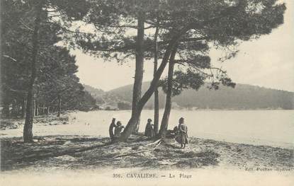 CPA FRANCE 83 " Cavalière, La Plage"