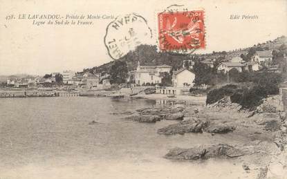 CPA FRANCE 83 " Le Lavandou, Pointe de Monte Carlo"