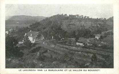 CPA FRANCE 83 " Le Lavandou, La Marjolaine et le Vallon du Rousset"