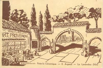 CPA FRANCE 83 " Le Lavandou, Poterie Céramique E Argaud"