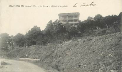CPA FRANCE 83 "Environs du Lavandou, La Route et l'Hôtel d'Aiguebelle"