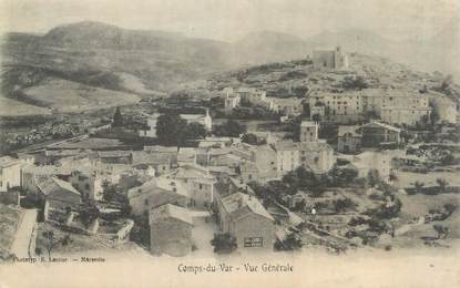 CPA FRANCE 83 " Comps du Var, Vue générale"