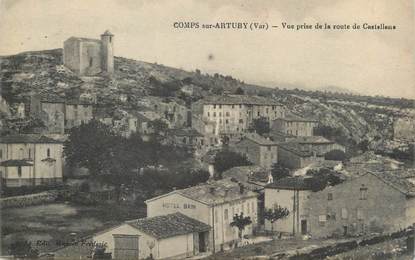 CPA FRANCE 83 " Comps sur Artuby, Vue prise de la Route de Castellane"
